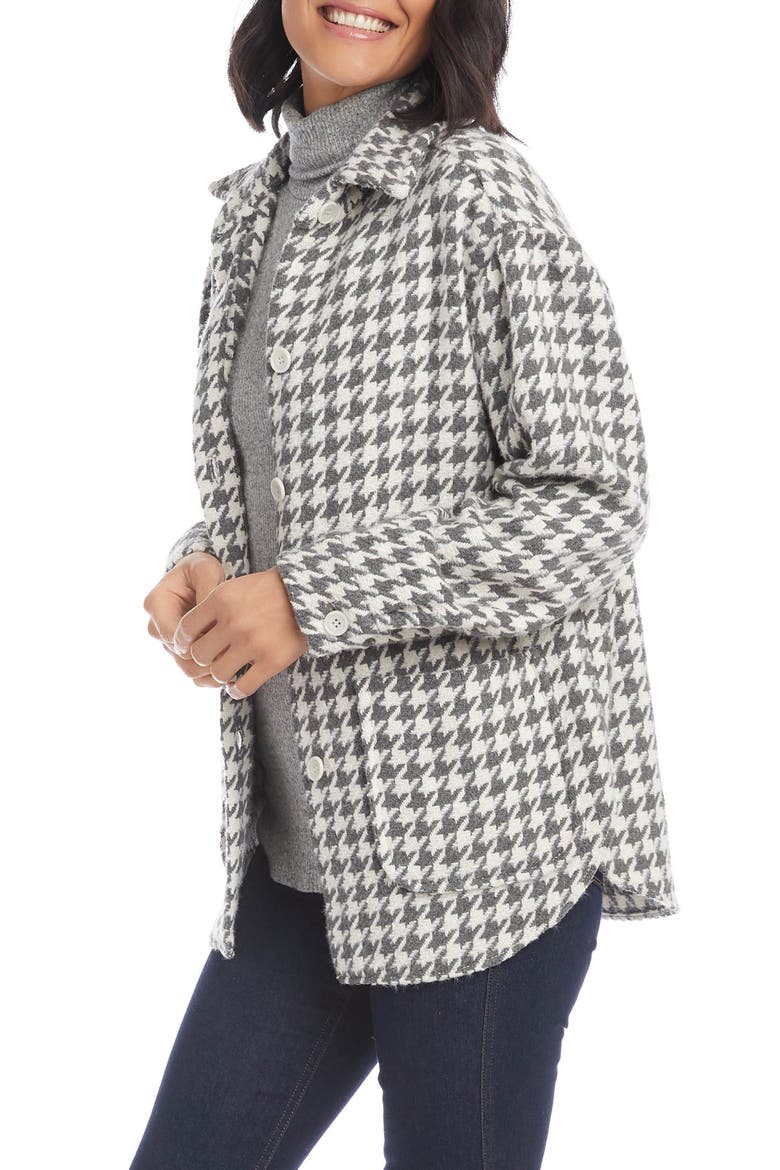 Houndstooth Shirt Jacket, Alternate, color, HOUNDSTOOTH