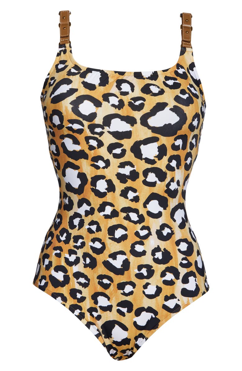 Lenny Niemeyer Leopard Print One-Piece Swimsuit, Alternate, color, 