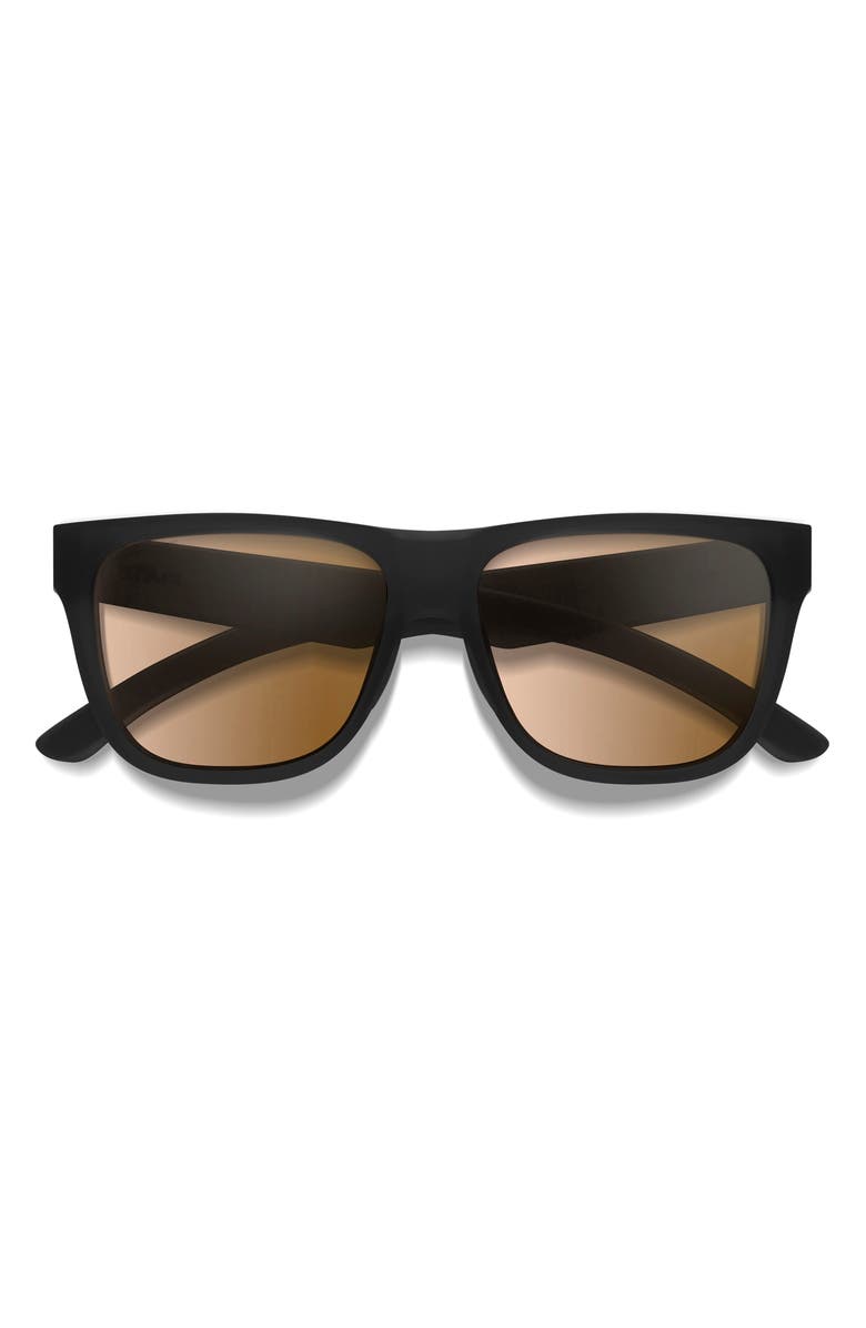 Smith Lowdown 2 55mm ChromaPop<sup>™</sup> Polarized Square Sunglasses, Main, color, Black / Photochromic