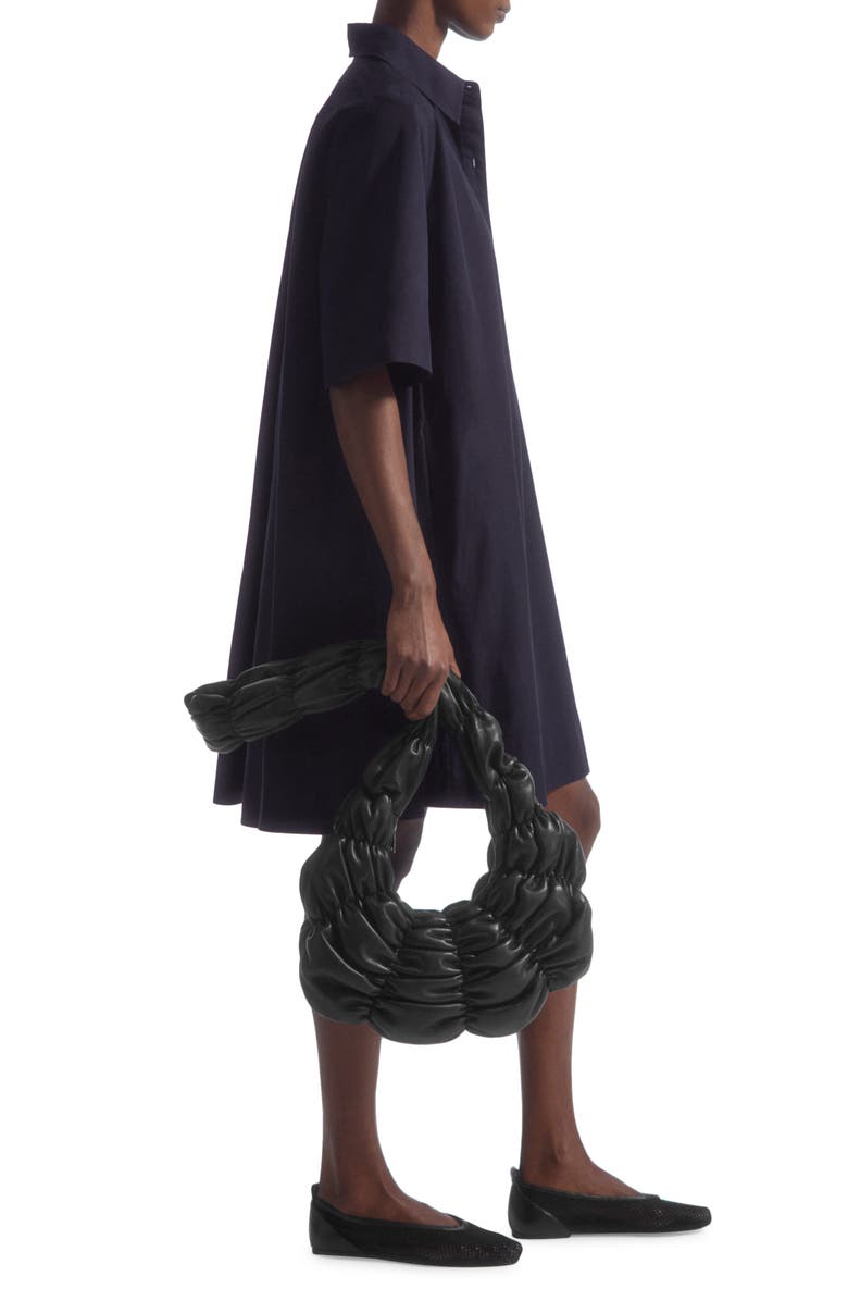 COS A-Line Cotton Shirtdress, Alternate, color, Blue