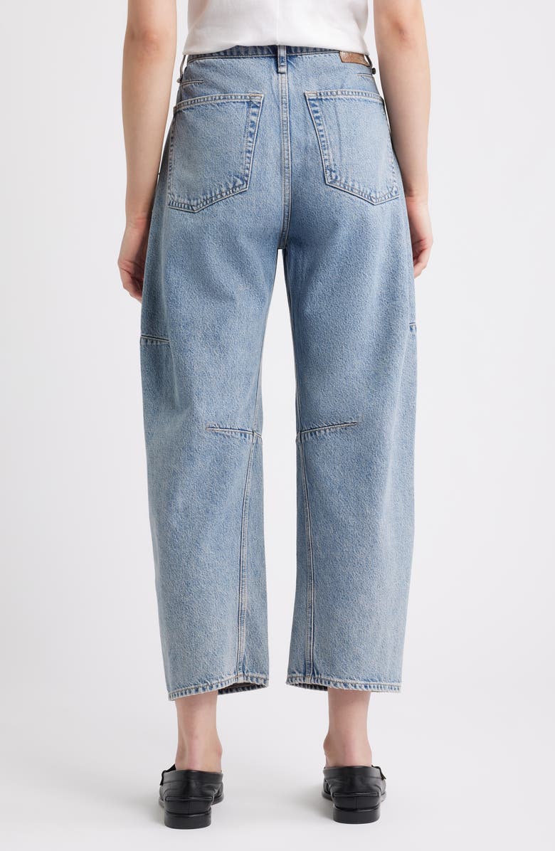 rag & bone Charlie Flower Crystal High Waist Ankle Barrel Jeans, Alternate, color, 