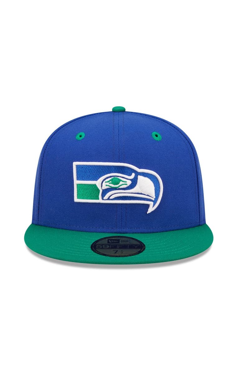 New Era Men's New Era Royal/Kelly Green Seattle Seahawks Flipside 59FIFTY Fitted Hat, Alternate, color, 