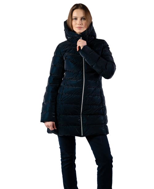 Woodpecker Long Robin Medium Weight Coat In Black