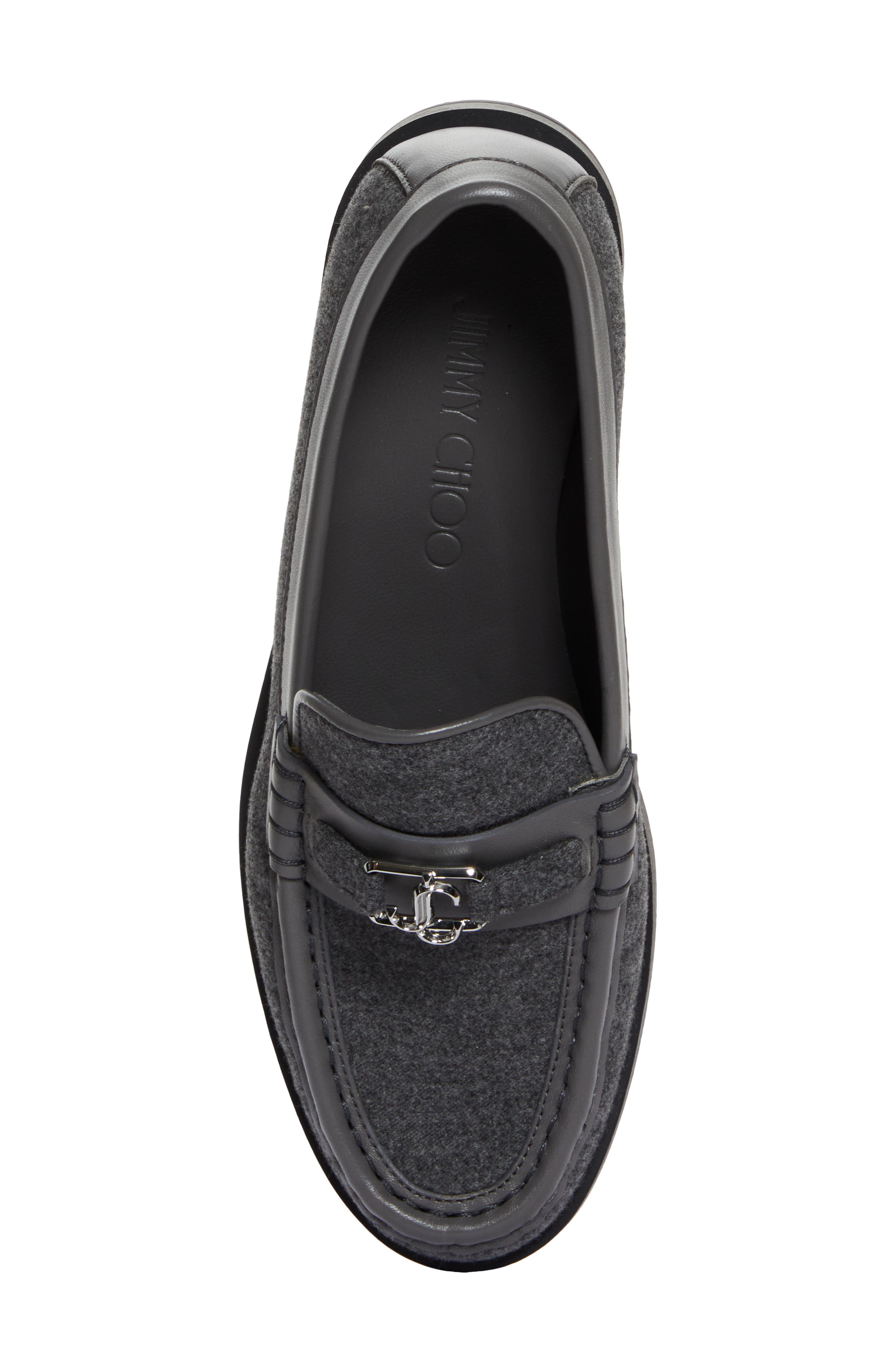 Jimmy Choo Addie Mixed Media Loafer, Alternate, color, 