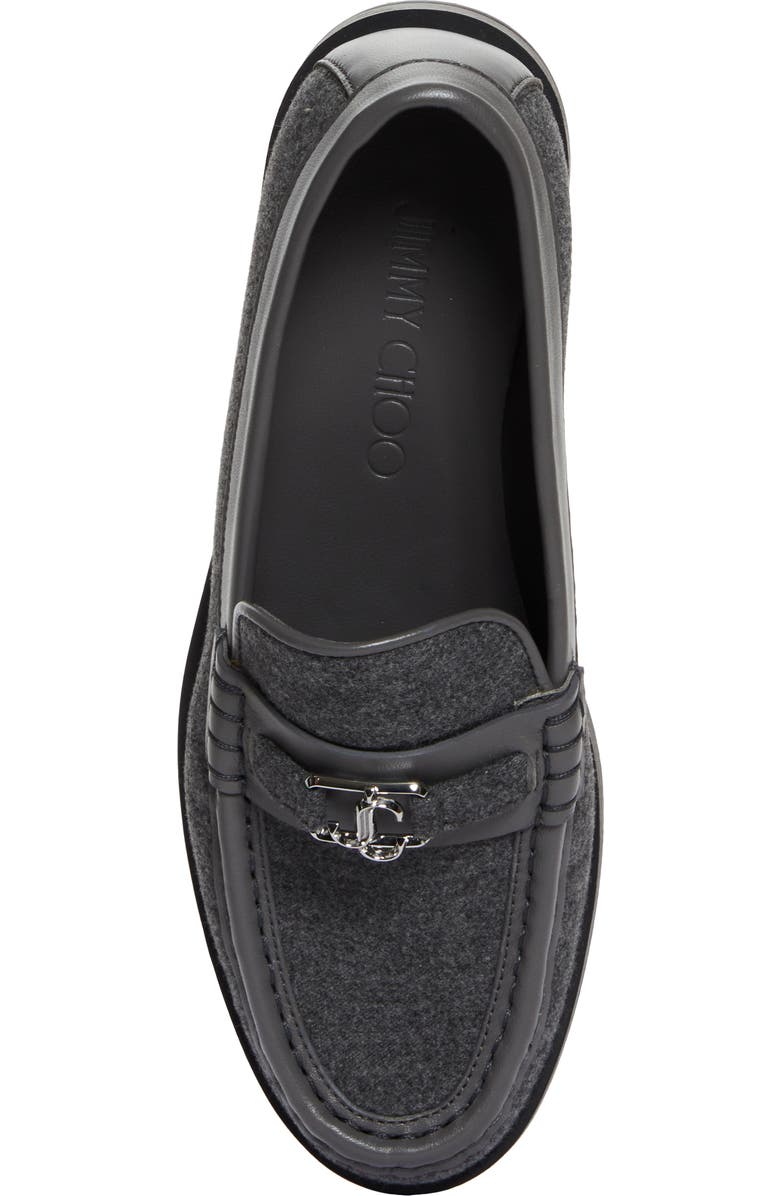Jimmy Choo Addie Mixed Media Loafer, Alternate, color,