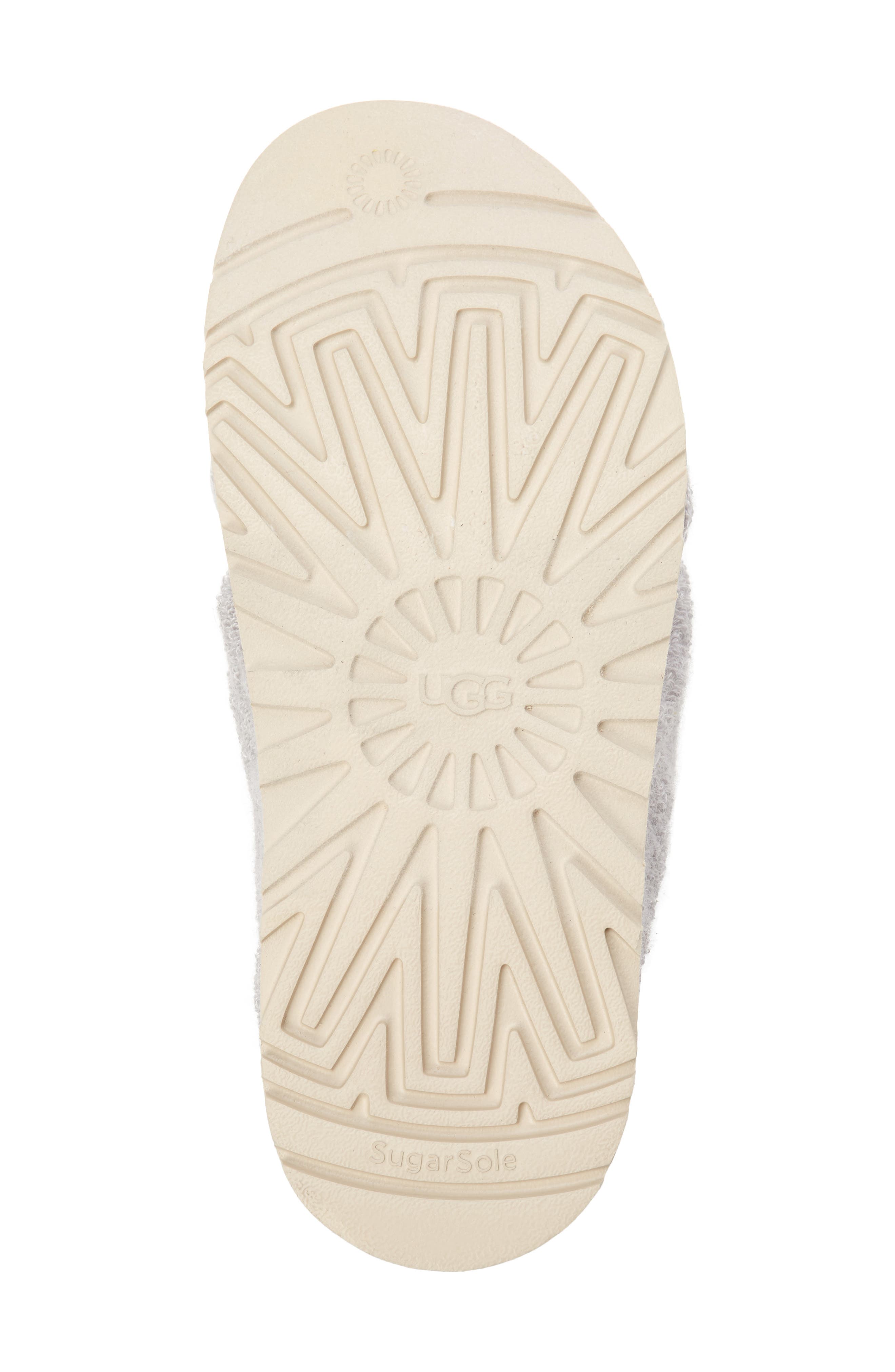 Fuzz Sugar Terry Crossover Slide Slipper, Alternate, color, METAL GREY