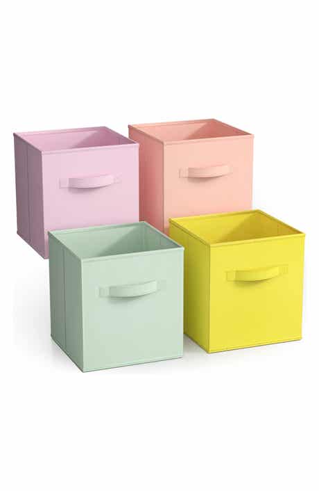 SORBUS 4-Pack Collapsible Storage Cubes