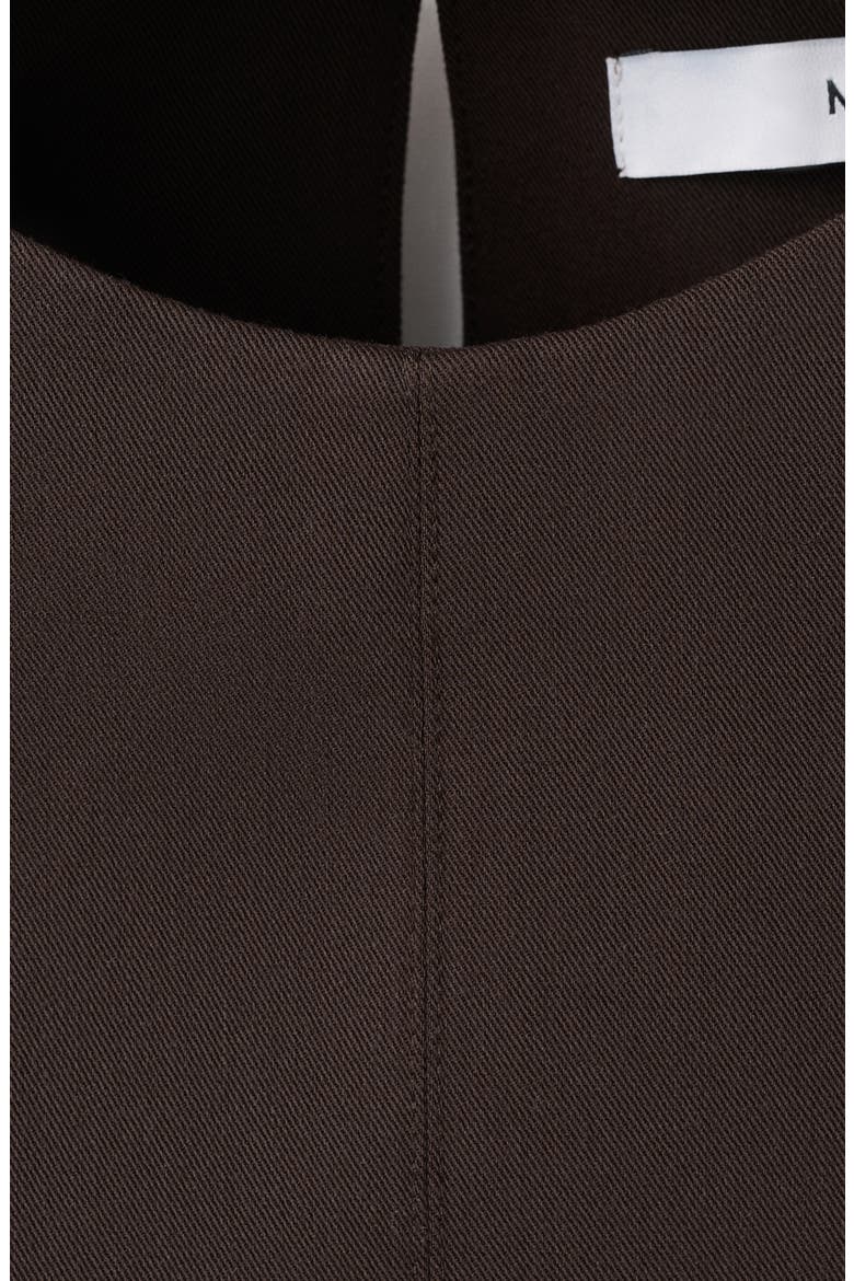 Fitted Cap Sleeve Top, Alternate, color, CHOCOLATE