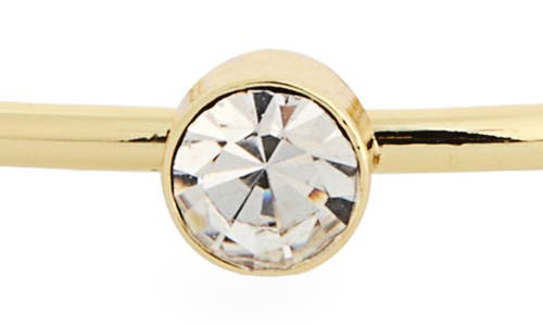 Nordstrom Rack Set Of 3 Cz Cuff Bracelets In Clear- Gold