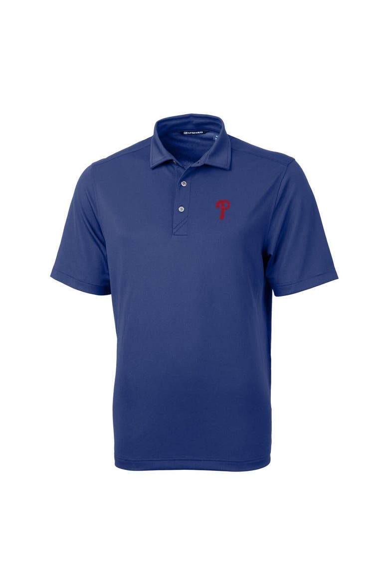 Men's Cutter & Buck  Royal Philadelphia Phillies Virtue Eco Pique Recycled Polo, Alternate, color, Royal