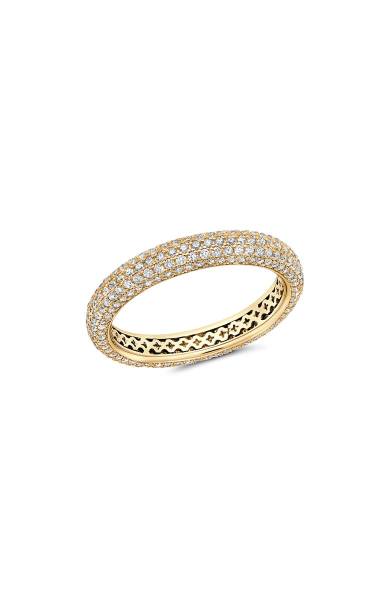 Crislu Chamonix Pavé Eternity Ring, Main, color, Gold