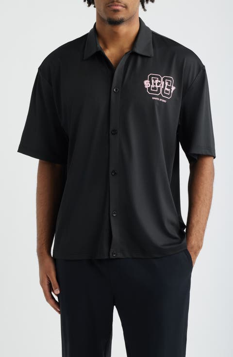 Ryan Graphic Button-Up Shirt