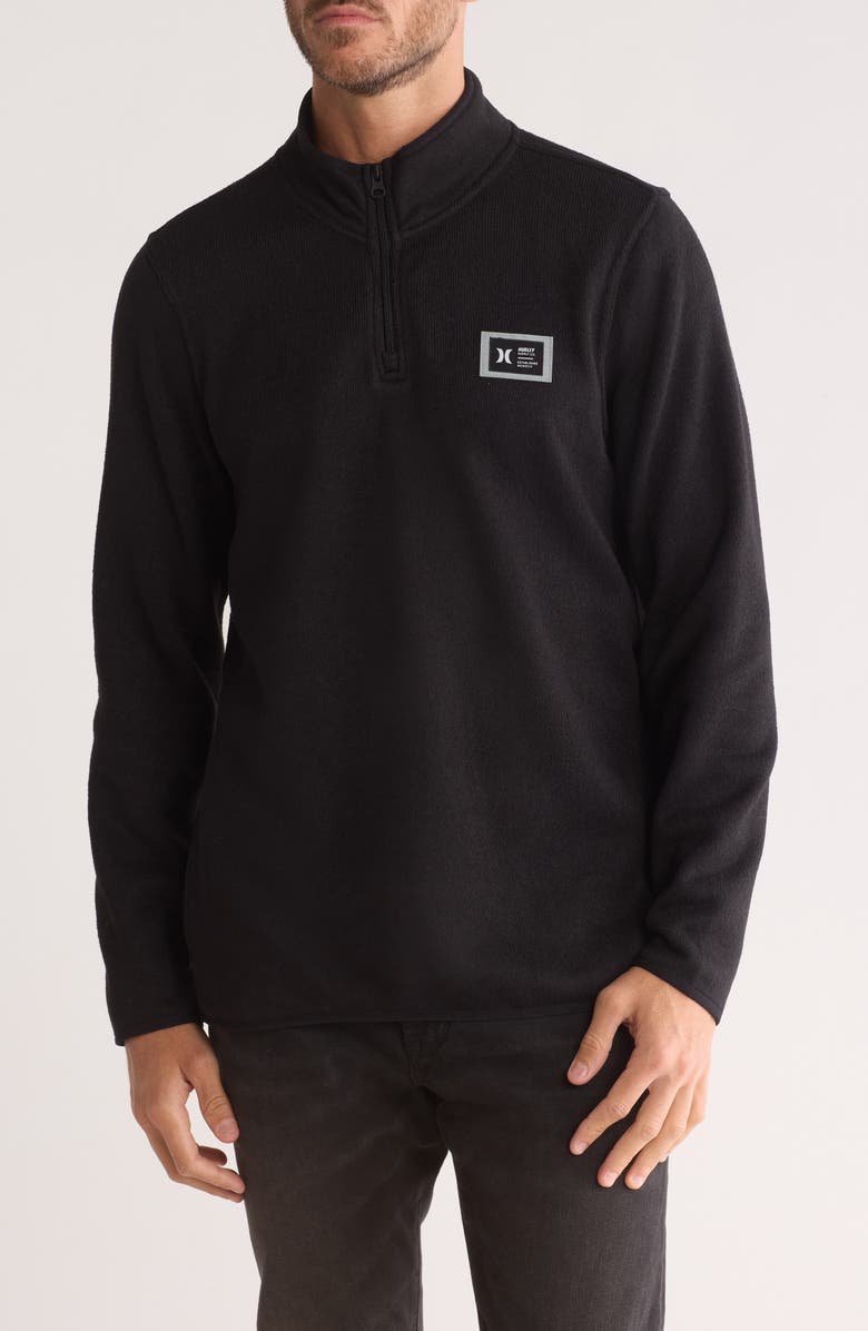 Hurley Mesa Ridgeline Fleece Quarter Zip Pullover, Main, color, 