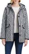 Kate Spade New York spade flower water resistant gingham quilted jacket