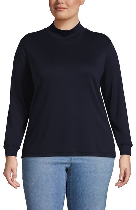 Long Sleeve Supima Mock Turtleneck