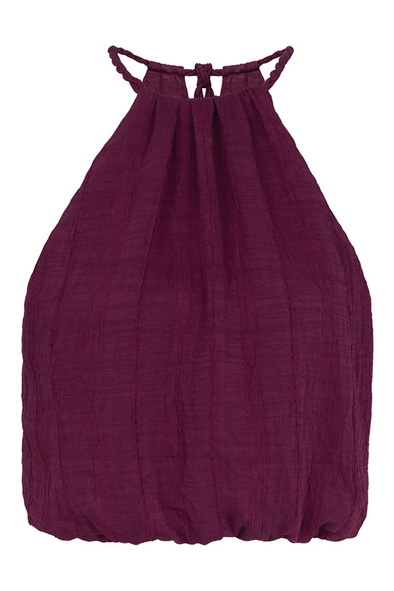 Thalia Sleeveless Bubble Top, Main, color, PURPLE