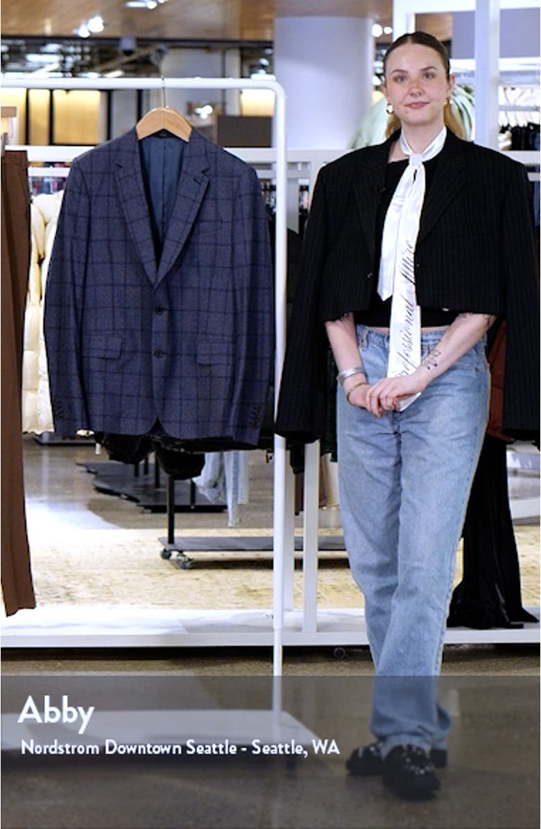 Plaid Two-Button Wool Sport Coat, sales video thumbnail