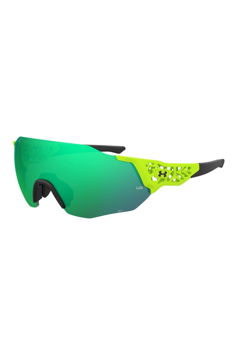 99mm Next Level Shield Sunglasses, Alternate, color, GREEN FLUO BLACK