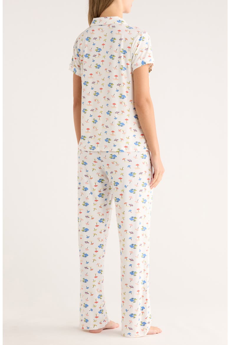 Ginnie Brushed Jersey Pajamas, Alternate, color, UMBRELLA PRINTS
