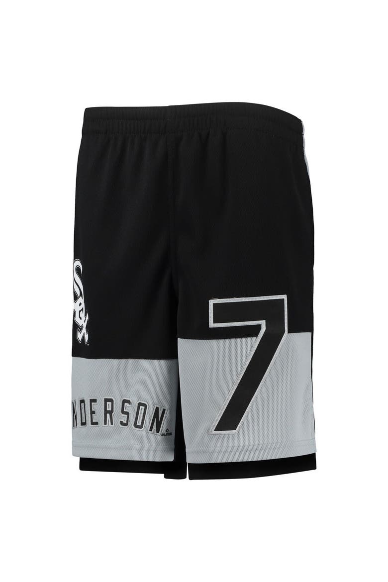 Youth Tim Anderson Black Chicago White Sox Pandemonium Name & Number Shorts, Alternate, color, Black