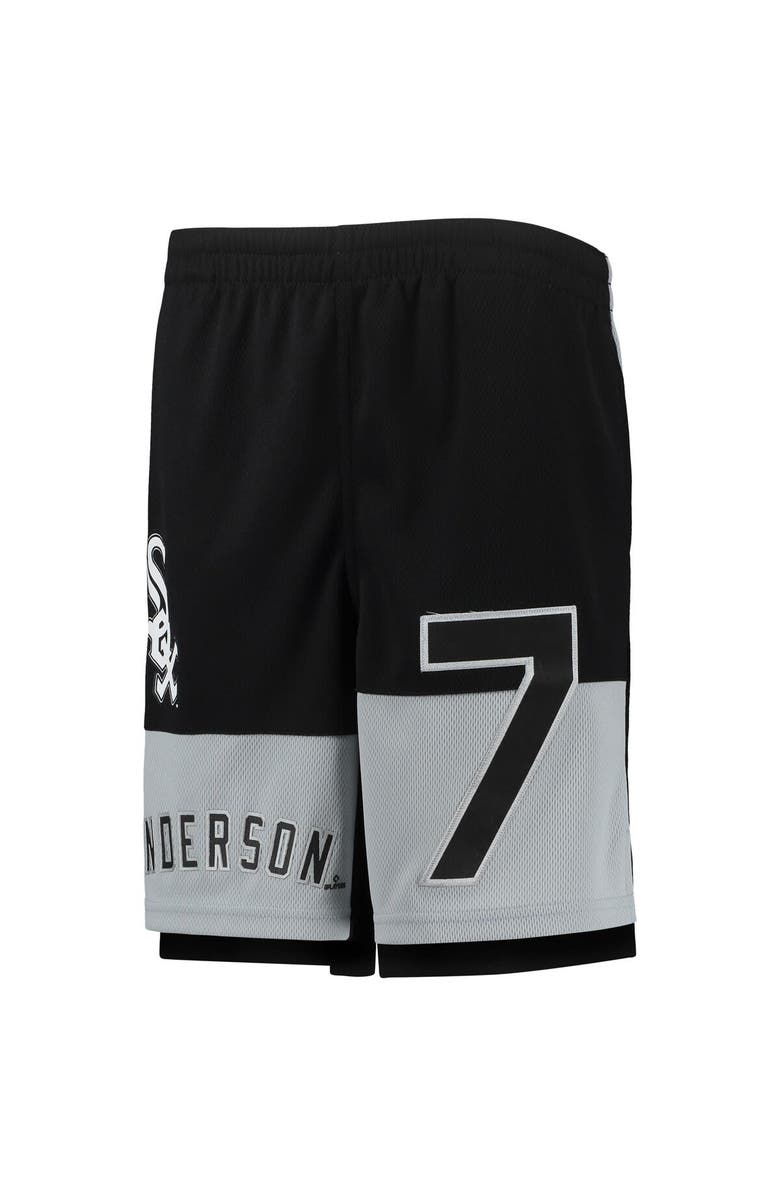 Outerstuff Youth Tim Anderson Black Chicago White Sox Pandemonium Name & Number Shorts, Alternate, color, Black