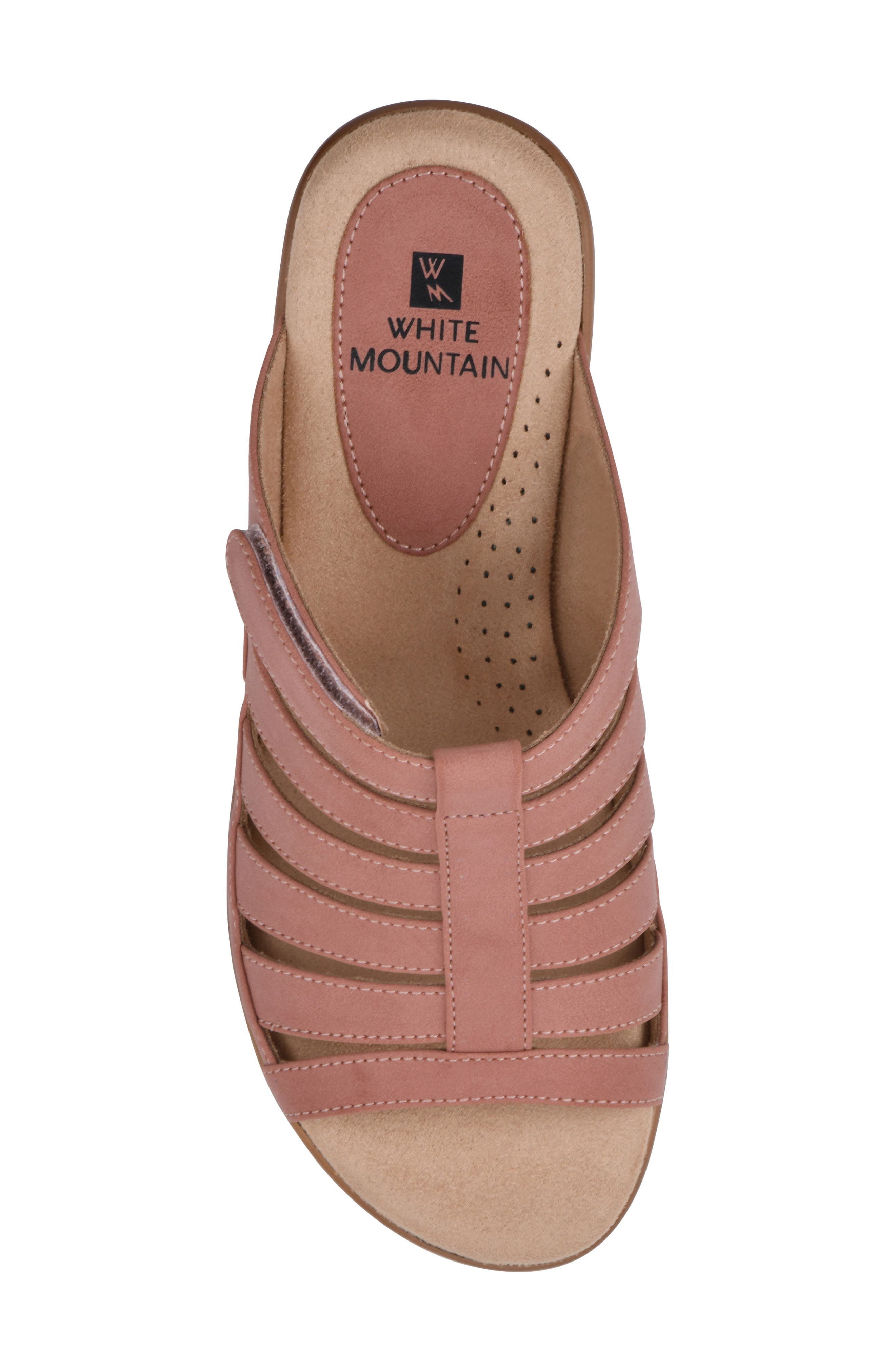 Valencia Wedge Sandal, Alternate, color, ROSEWOOD BURNISHED