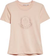 Moncler Slim Fit Bell Logo Crystal Embellished Cotton T-Shirt