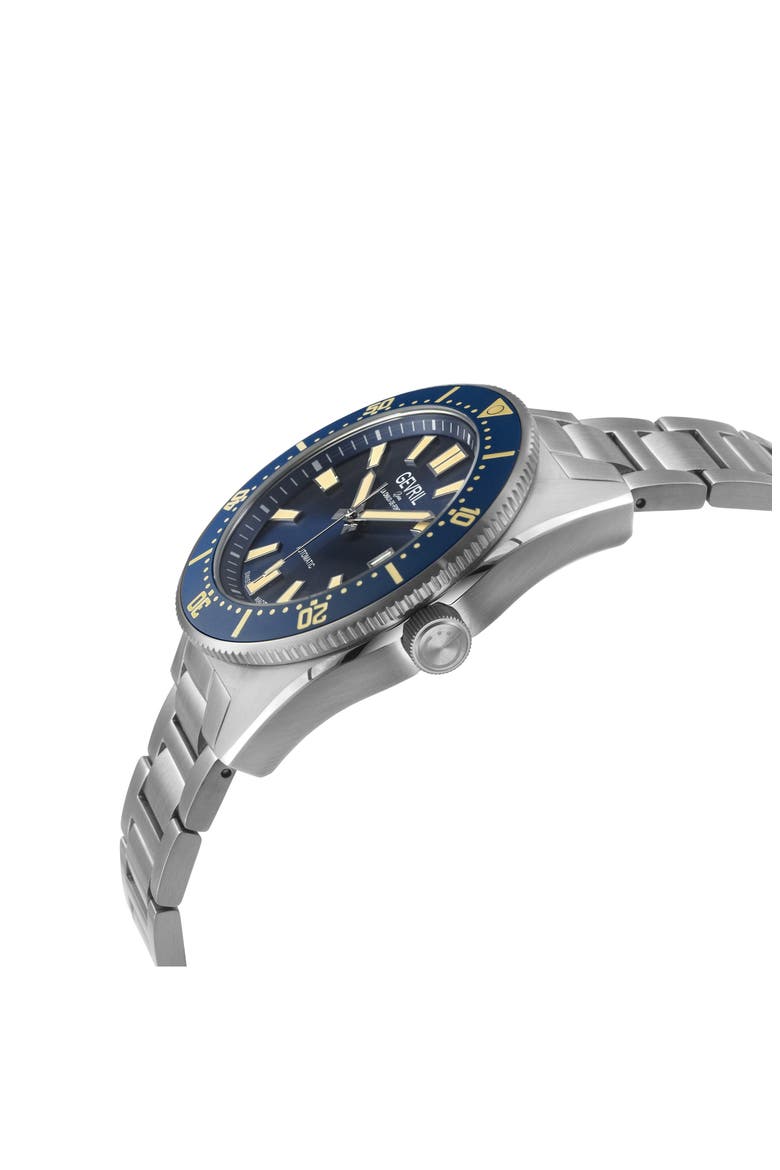 Mariner Row Automatic Bracelet Watch, Alternate, color, SILVER