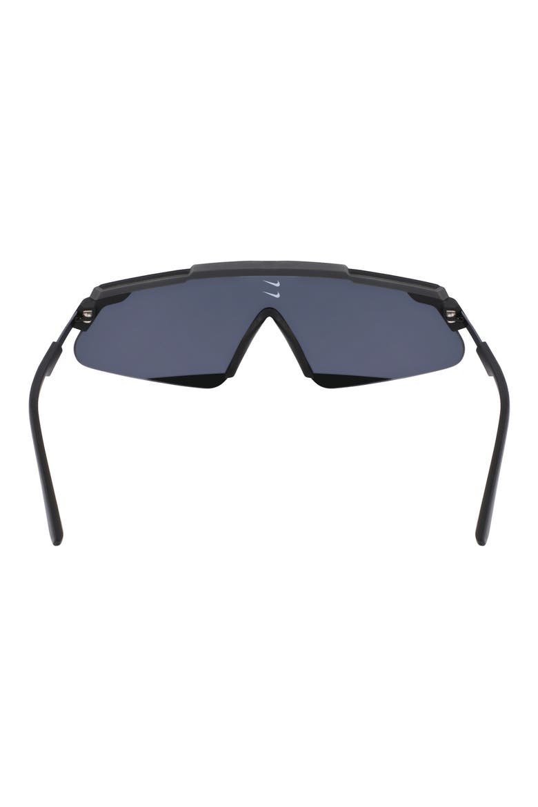 Marquee 66mm Oversize Shield Sunglasses, Alternate, color, DARK GREY/ DARK GREY