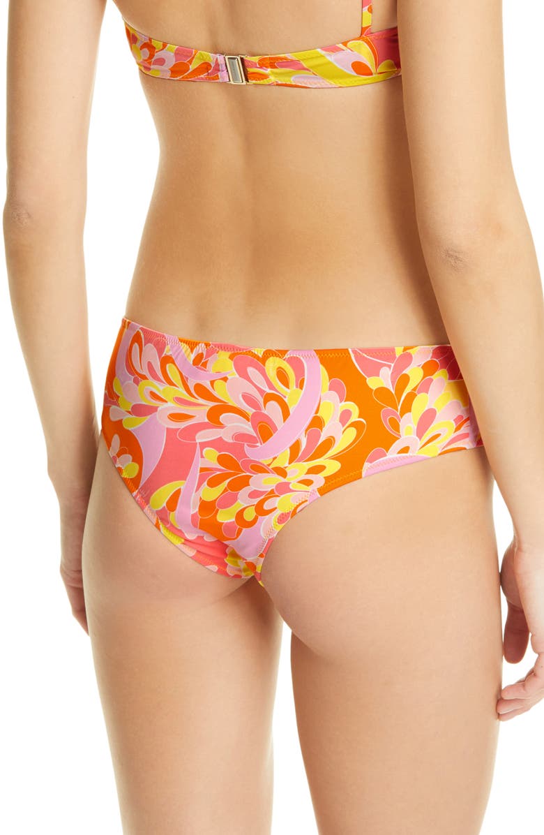 Emilio Pucci Lily Print Bikini Bottoms, Alternate, color, 