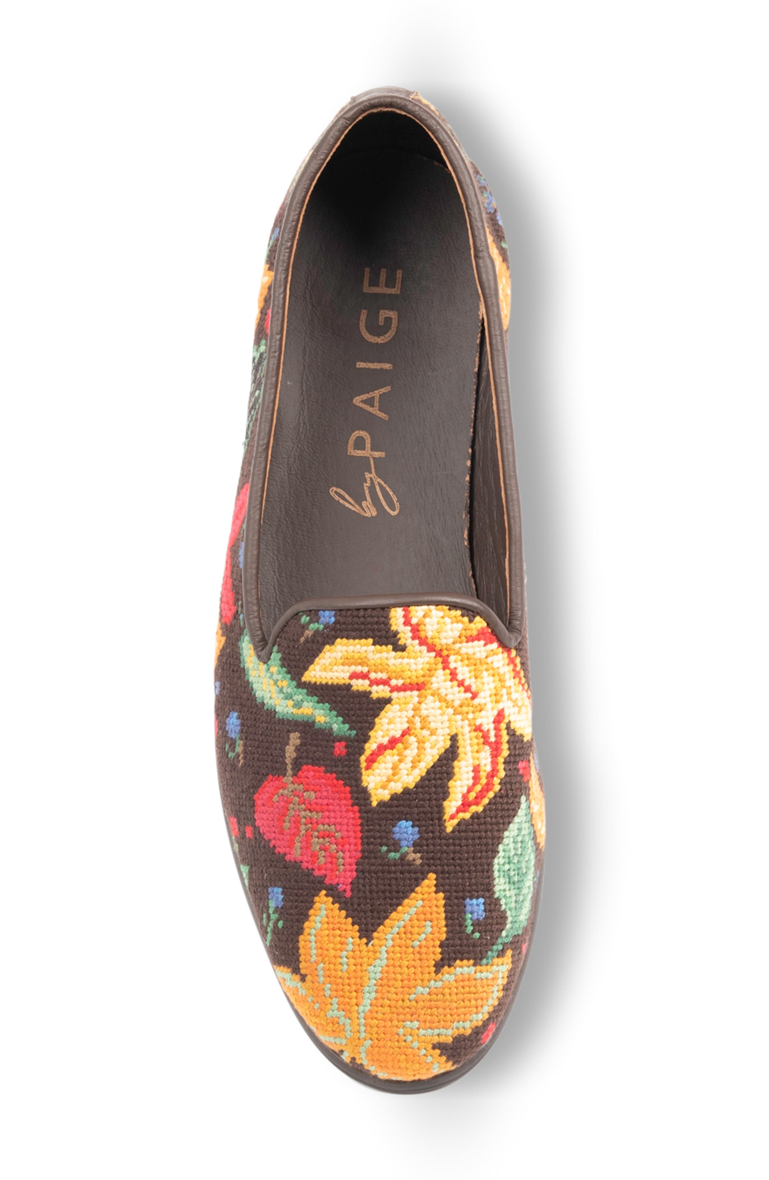 ByPaige Needlepoint Loafer, Alternate, color, Chocolate Brown