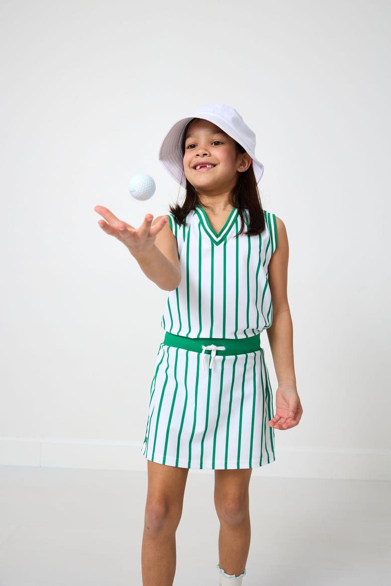 Girls Ribboned Skirt, Alternate, color, Kelly Green