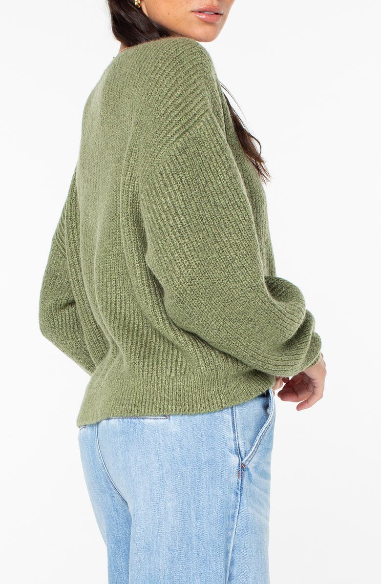 Roxy Around the Way Boatneck Sweater, Alternate, color, Oil Green