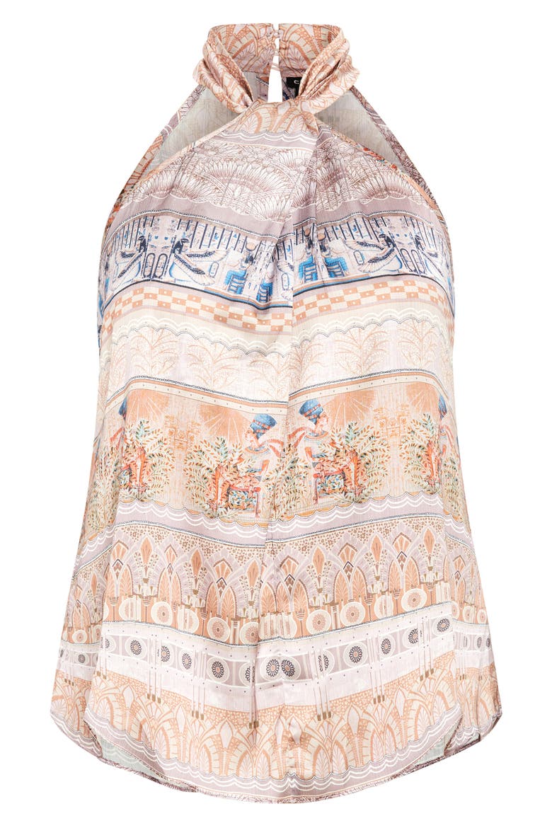 Nile Print Sleeveless Top, Alternate, color, PRINT