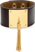 HMY JEWELRY Tassel Leather Cuff Bracelet