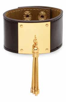 Tassel Leather Cuff Bracelet