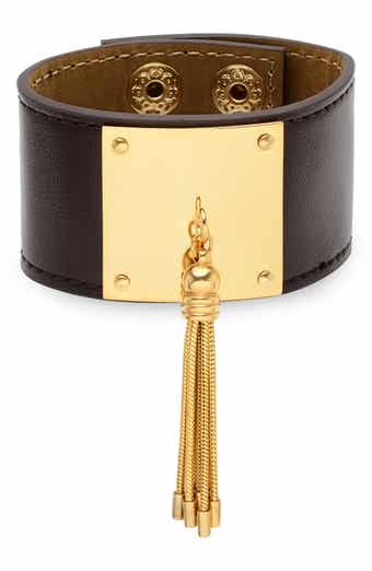 Tassel Leather Cuff Bracelet