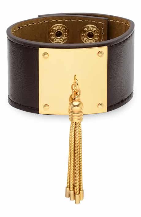 Tassel Leather Cuff Bracelet