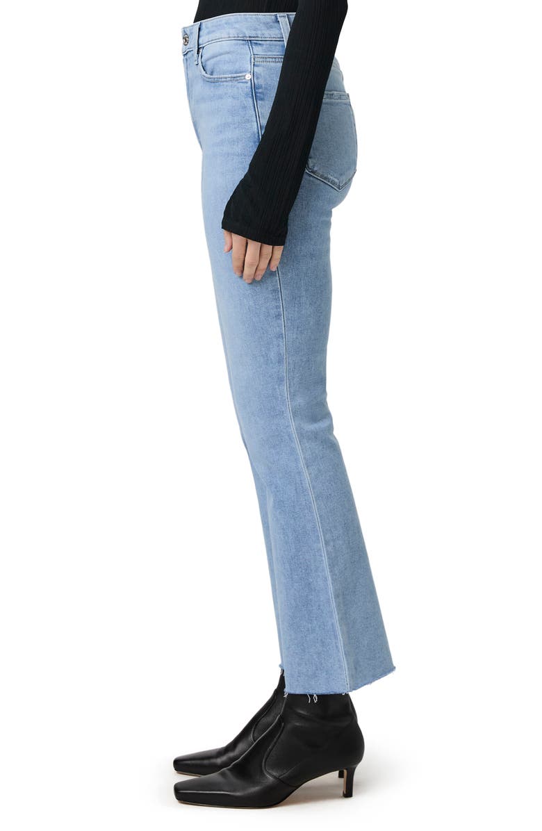 PAIGE Claudine High Waist Raw Hem Ankle Jeans, Alternate, color,