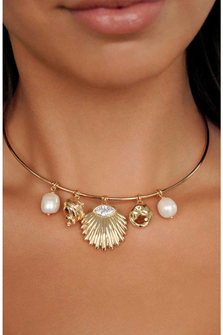Endless Shores Charm Necklace, Alternate, color, GOLD