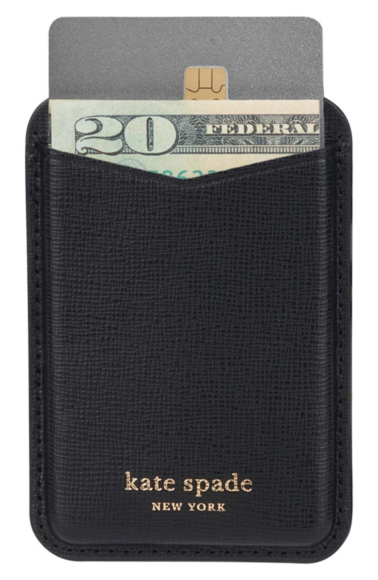 black magsafe card case