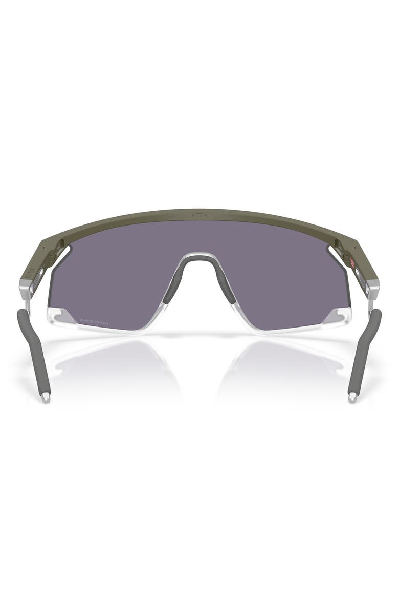 Oakley BXTR 39mm Polarized Rectangular Sunglasses, Alternate, color, Matte Moss / Prizm Grey