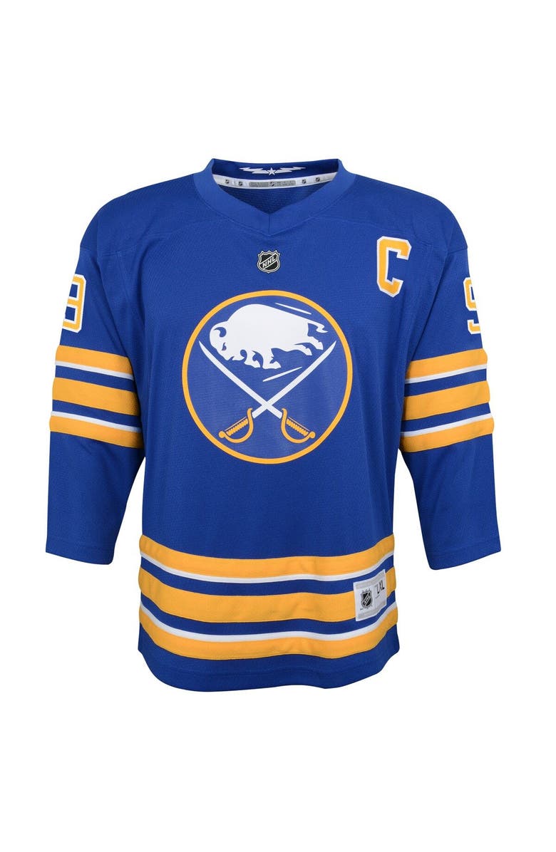 Outerstuff Youth Jack Eichel Royal Buffalo Sabres Home Replica Player Jersey, Alternate, color, 
