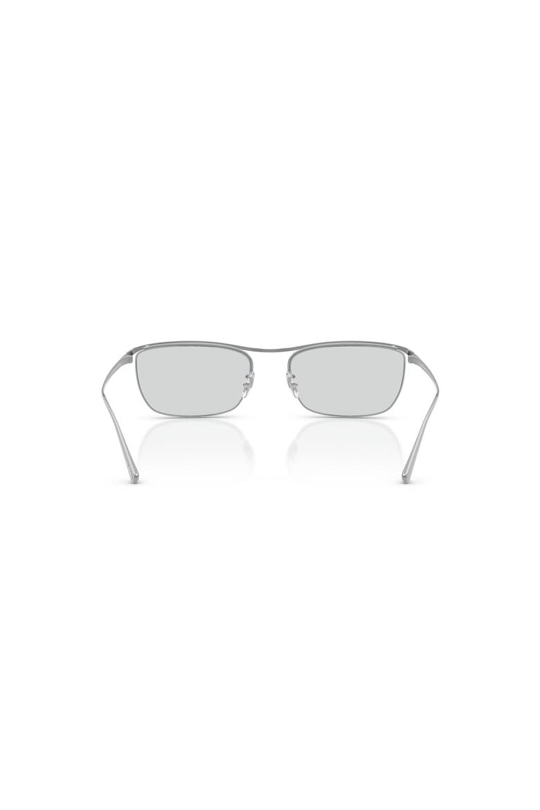 55mm Rectangle optical glasses, Alternate, color, Silver
