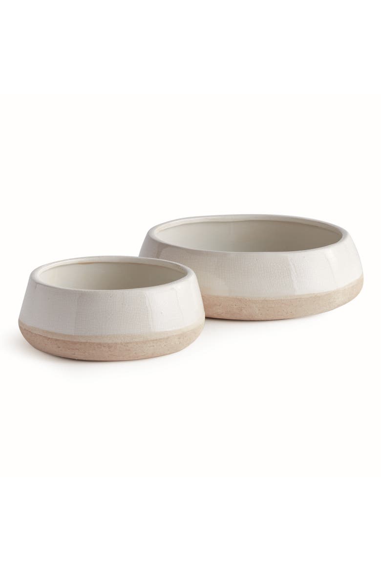 Leona Decorative Bowls Set of 2, Main, color, White