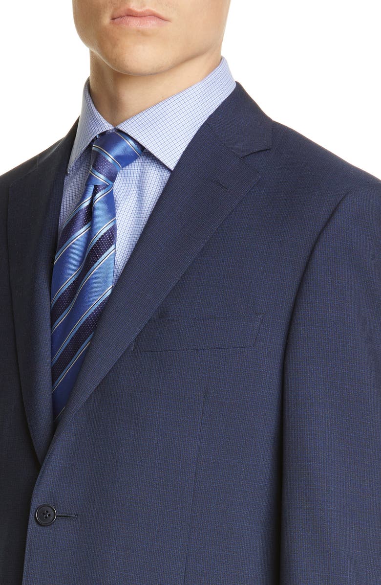 Canali Sienna Soft Texture Classic Fit Wool Suit, Alternate, color, 