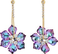 EYE CANDY LOS ANGELES Jia Crystal Statement Drop Earrings