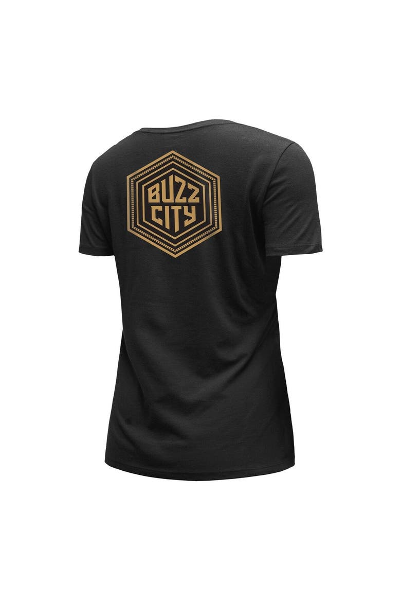 Women's New Era Black Charlotte Hornets 2022/23 City Edition V-Neck T-Shirt, Alternate, color, Black