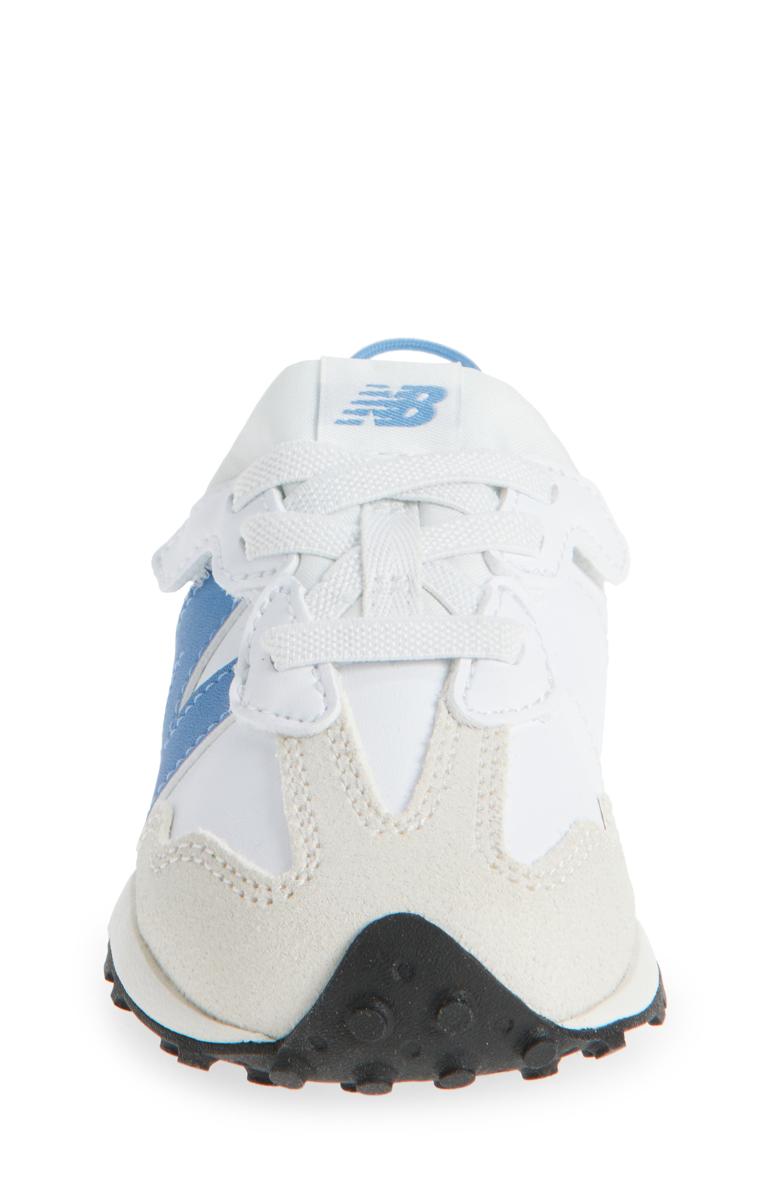 New Balance Kids' 327 Sneaker, Alternate, color, White/ Blue Laguna