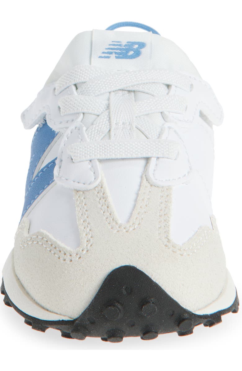 New Balance Kids' 327 Sneaker, Alternate, color, White/ Blue Laguna